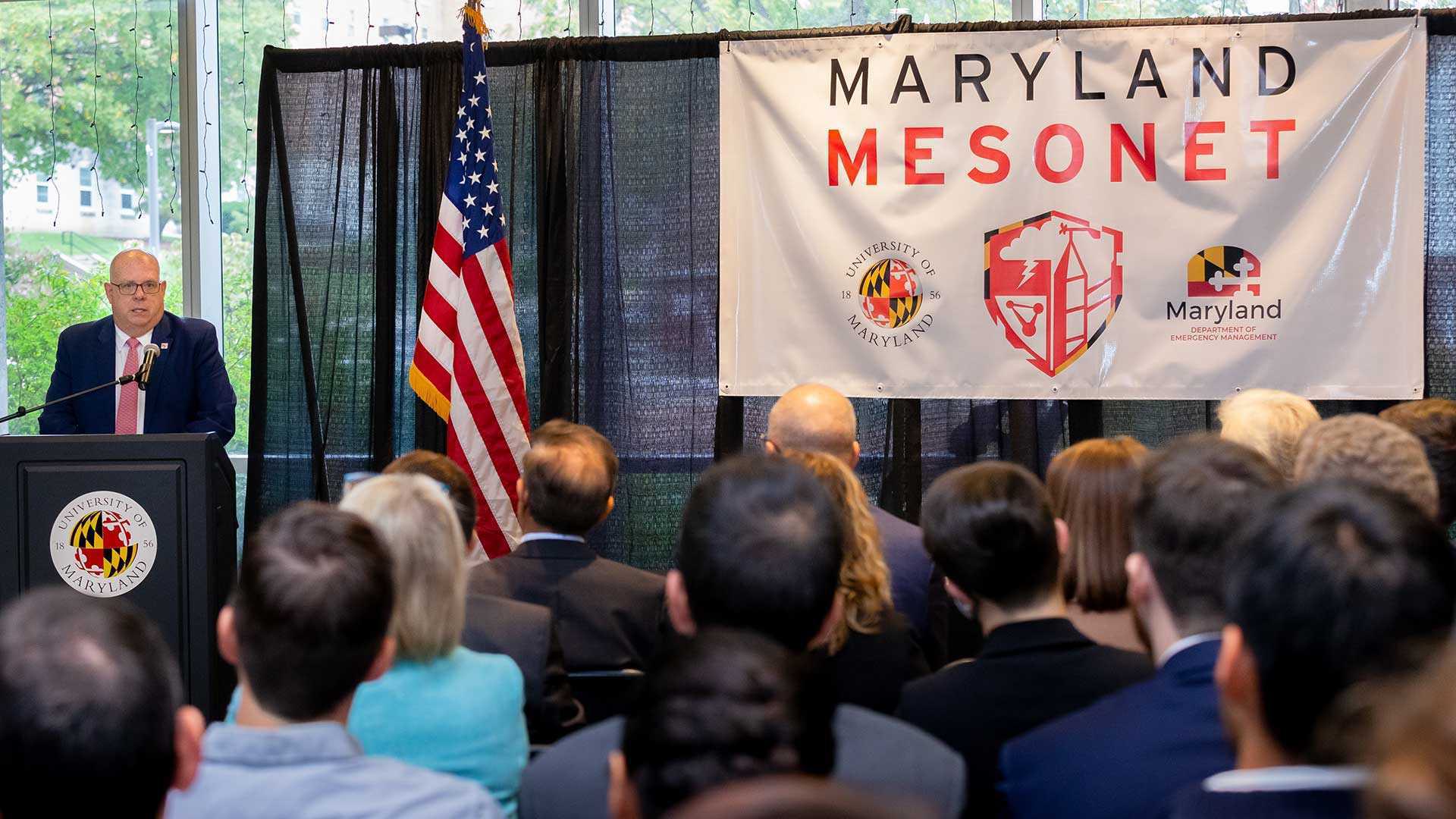 Group of people attending a press conference