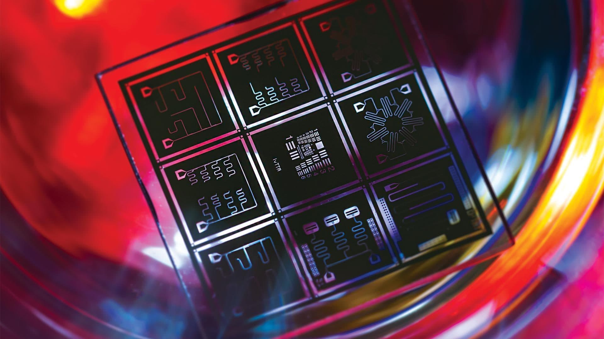 Quantum computing microchip